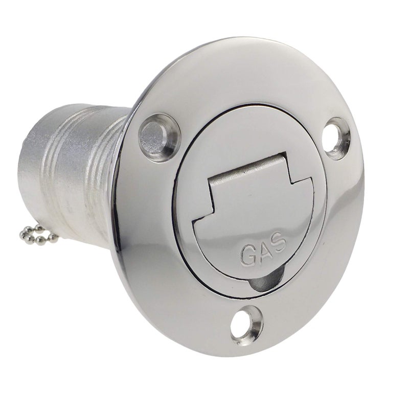 NRC&XRC 2INCH(50mm) Boat GAS Deck Fill/Filler with Keyless Cap Marine 316 Stainless Steel Hardware for Boat Yacht Caravan - Image 1